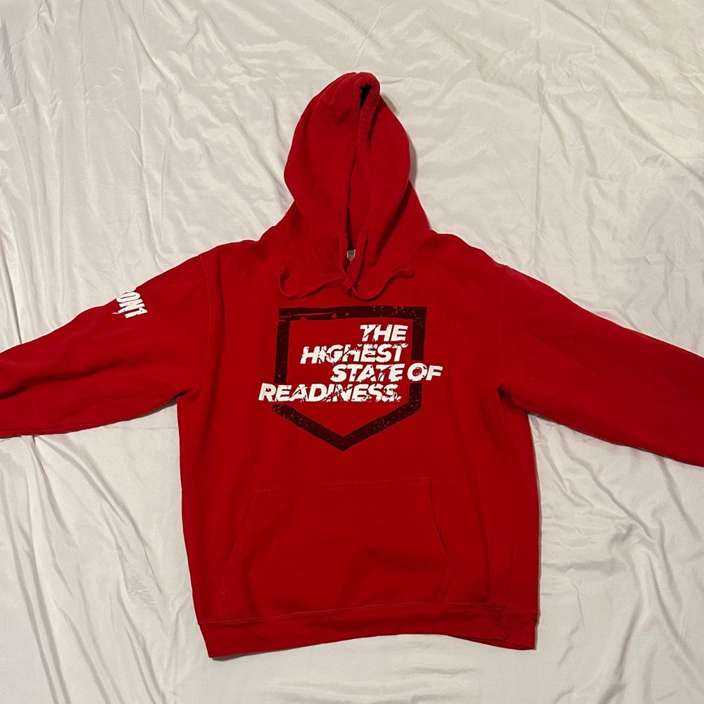 Red Hoodie with Redcon1 Print